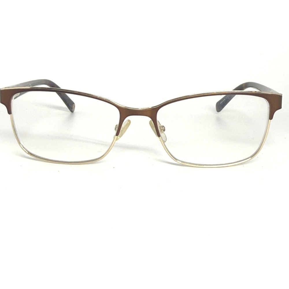 Banana Republic Mabel YZ4 135 Brown Gold Eyeglasses Frames 54-16-135 Women 22136